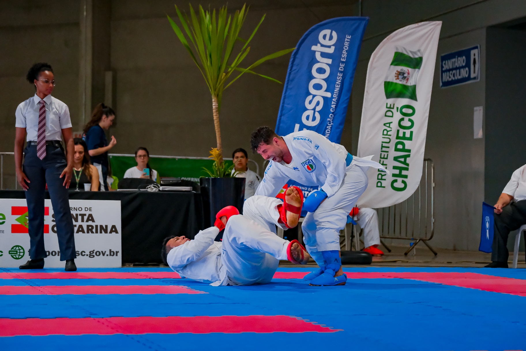 Projeção em disputa de kumite